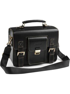 3-in-1 Retro Camera Bag - PU Leather Crossbody, Backpack & Case for